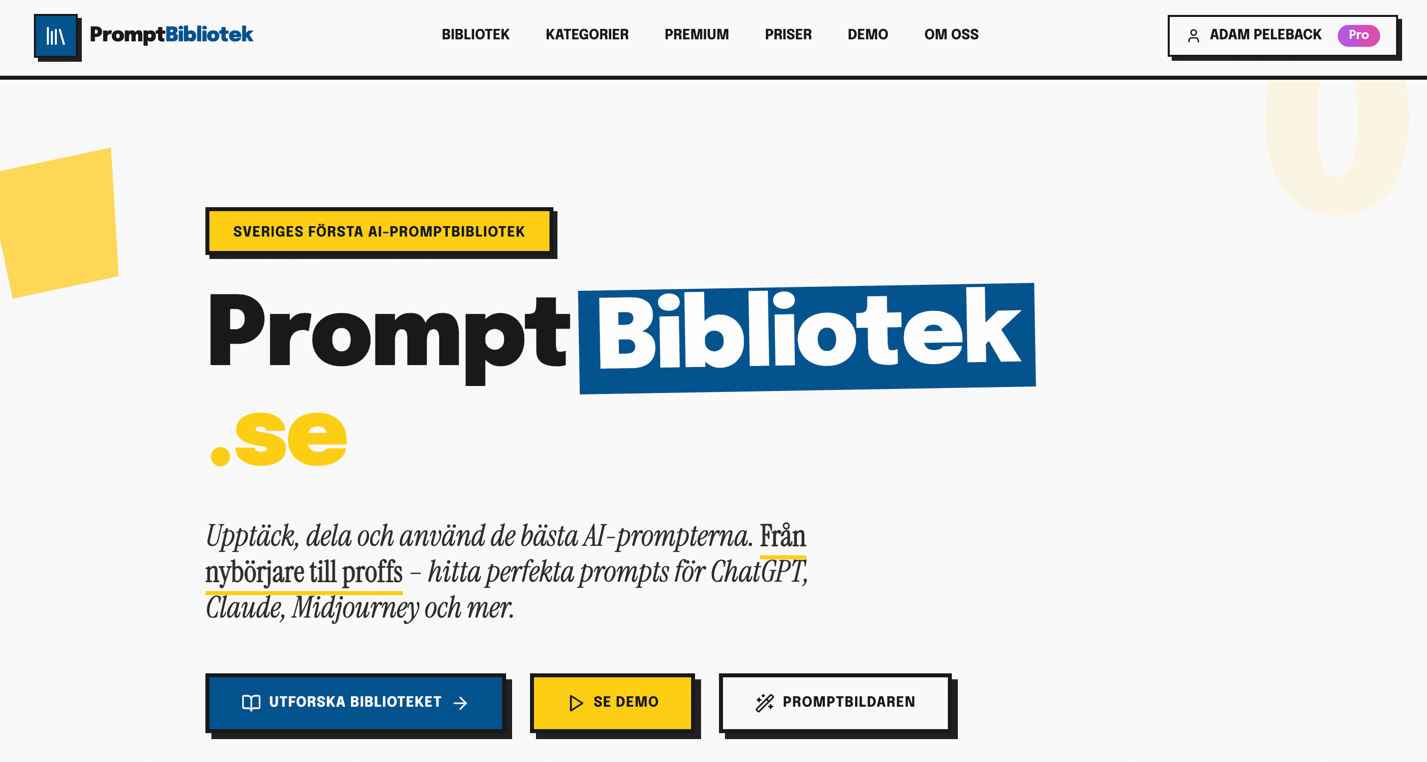 PromptBibliotek project screenshot